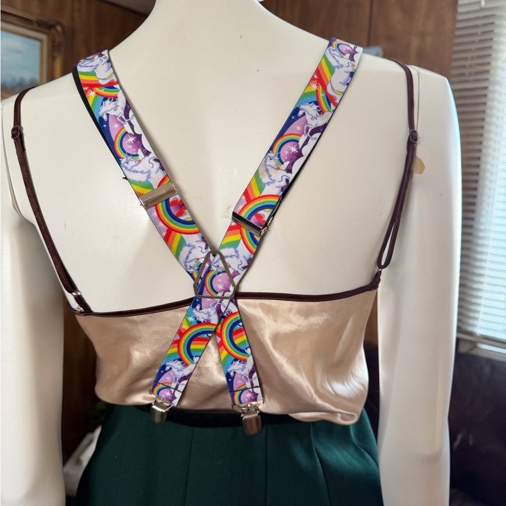 Unicorn Rainbow Suspenders